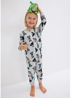 Kinderen pyjama onesie van biologisch katoen, bonprix