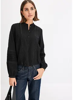 Blouse met kant, bonprix