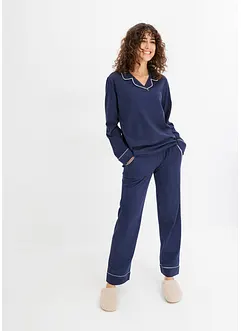 Pyjama van zacht katoen met steekzakken (2-dlg. set), bonprix