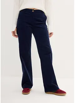 Corduroy broek in Marlene Dietrich stijl van biologisch katoen, bonprix