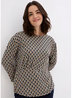 Shirt met drapering, bonprix