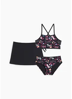 Meisjes bikini en rokje (3-dlg. set), bonprix