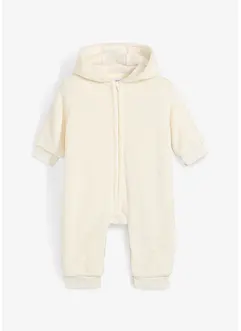 Baby fleece jumpsuit met gewei, bonprix