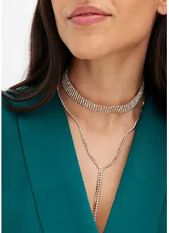 Choker en ketting (2-dlg.), bonprix