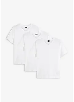 T-shirt met V-hals (set van 3), bonprix