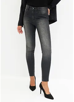 Skinny jeans met stras, bonprix