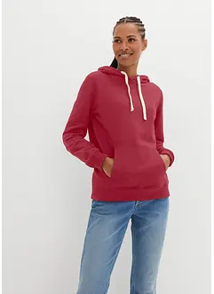 Hoodie met contrastdetails van biologisch katoen, bonprix