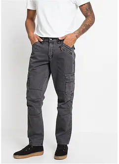 Relaxed fit cargo broek van puur katoen, straight, bonprix