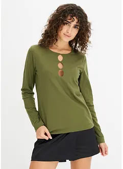 Longsleeve met cut-outs, bonprix