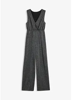 Jersey jumpsuit met glitter, bonprix