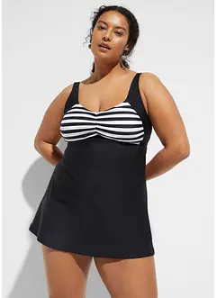 Lange tankini met high waist bikinibroekje (2-dlg. set), bonprix