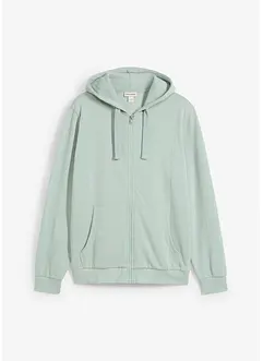 Sweater met capuchon en ritssluiting, bonprix