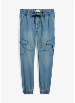 Regular fit jogging jeans met cargozakken, straight, bonprix