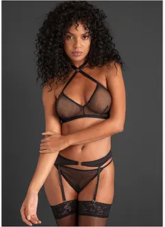 Bralette + string + jarretels (3-dlg. set), VENUS