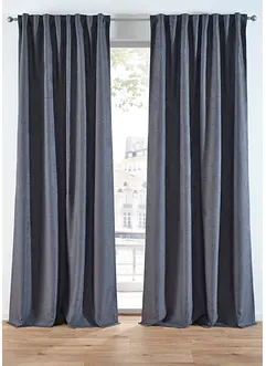 Verduisterend gordijn met lichte structuur (set van 2), bonprix