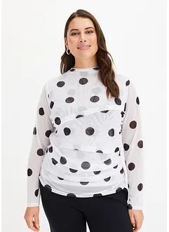 Longsleeve van fijn mesh, bonprix