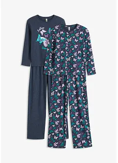 Pyjama met biologisch katoen (4-dlg. set), bonprix