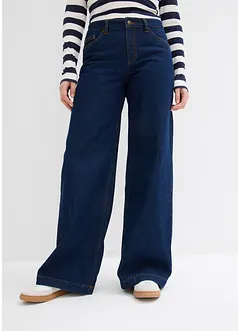 Wide leg jeans, mid waist, full length, bonprix