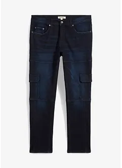Slim fit cargo stretch jeans, straight, bonprix