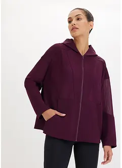 Oversized sportjas met transparant mesh, bonprix