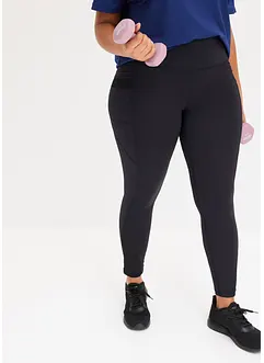 Comfort sportlegging met mesh en telefoonzak, bonprix