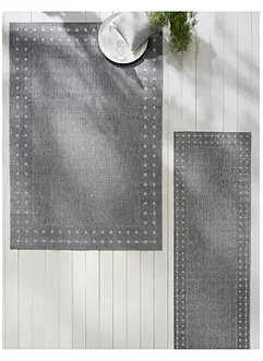 Binnen- en buitenkleed met boord, bonprix