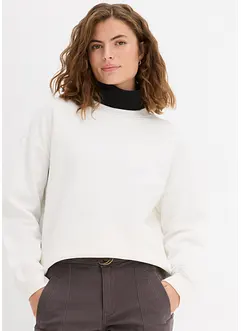 Oversized sweater van katoen, bonprix