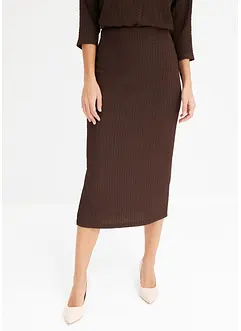 Jersey rok met structuur, bonprix