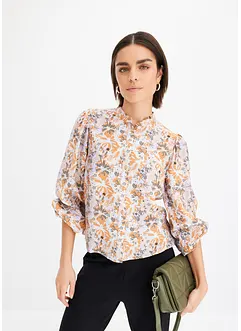 Gedessineerde blouse met viscose, bonprix