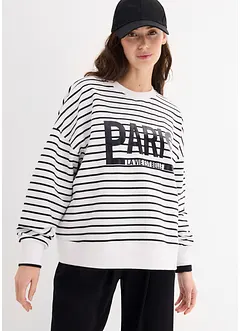 Oversized sweater van katoenmix, bonprix