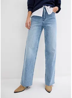 Wide leg jeans, high waist, full length, bonprix
