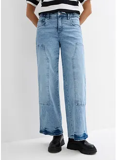 Wide leg jeans, mid waist, bonprix