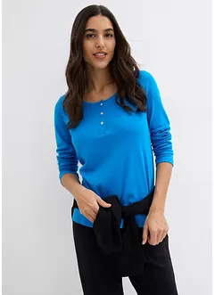 Shirt met ronde hals van puur biologisch katoen, bonprix