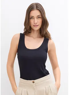 Ribtop met zacht viscose, bonprix