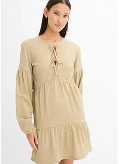 Crêpe shirtjurk, bonprix