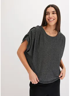 Shirt van lurex met drapering, bonprix