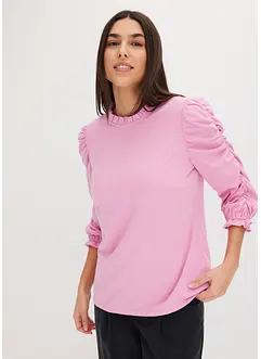 Shirt met gerimpelde 3/4 mouwen, bonprix