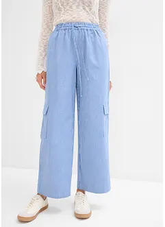 Cargo broek met bequé tailleband, bonprix