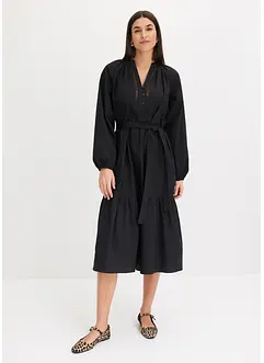 Midi jurk met crocket, bonprix