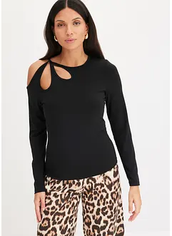 Longsleeve shirt met cut-outs, bonprix