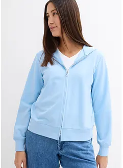 Sweatvest scuba met lange mouwen, bonprix