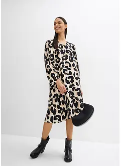 Midi jurk in een soepele viscose-mix, bonprix