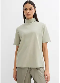 Shirt met col van biologisch katoen, bonprix
