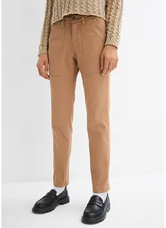 Twill broek van elastische katoenmix, bonprix
