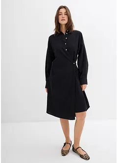 Asymmetrische overhemdblouse van viscosemix, bonprix