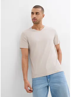 T-shirt met V-hals (set van 3), bonprix