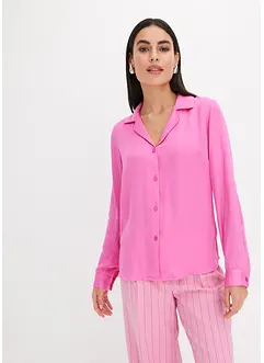 Blouse van satijn met reverskraag, bonprix
