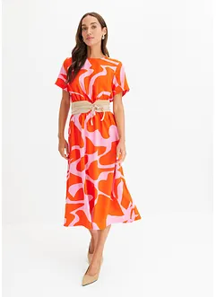 Gedessineerde midi jurk, bonprix