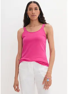 Katoenen longtop met verstelbare schouderbandjes (set van 2), bonprix