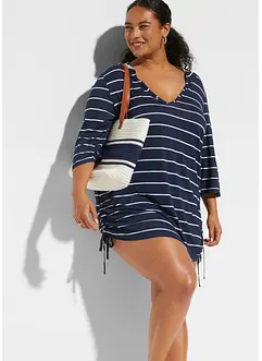 Lang strandshirt met capuchon van viscose, bonprix